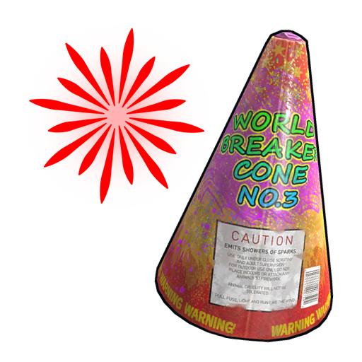 Red Volcano Firework