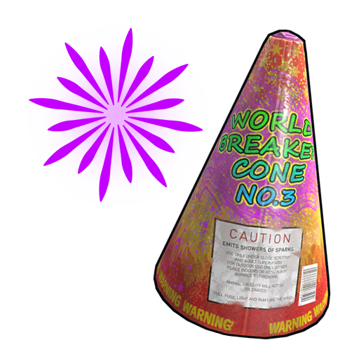 Violet Volcano Firework