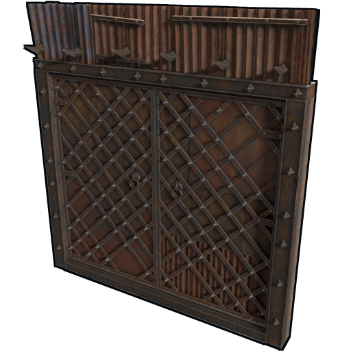 Medieval Sheet Metal Double Door