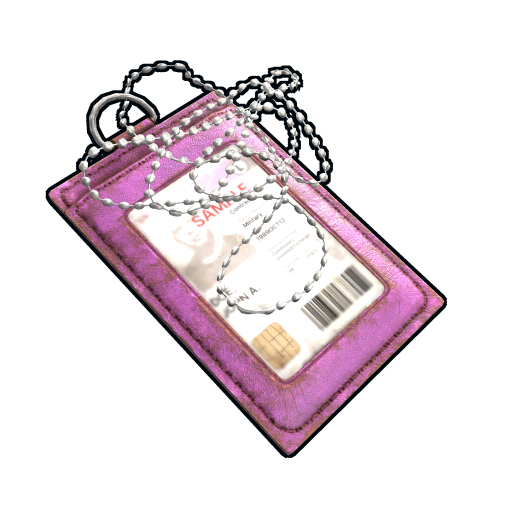 Pink ID Tag