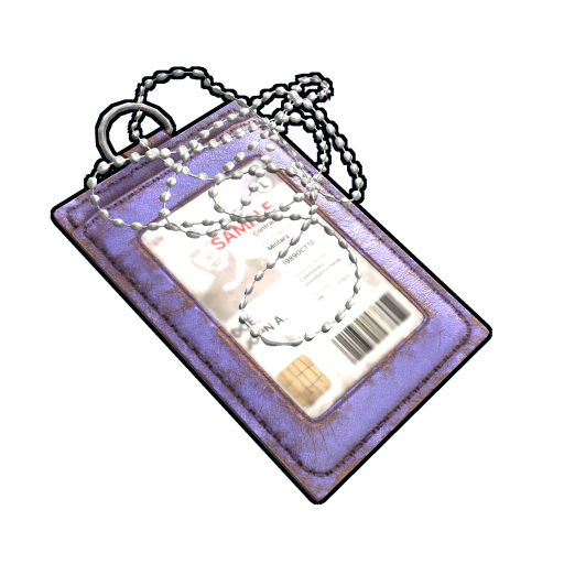 Purple ID Tag
