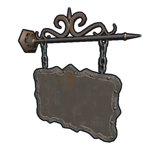 Two Sided Ornate Hanging Sign