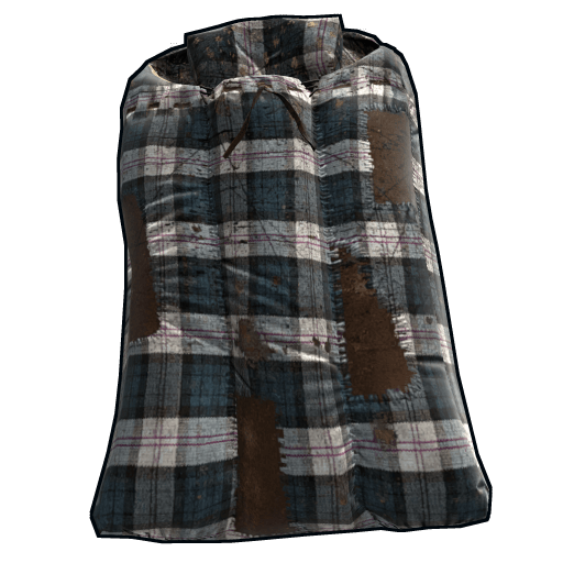 Blue Plaid Sleeping Bag