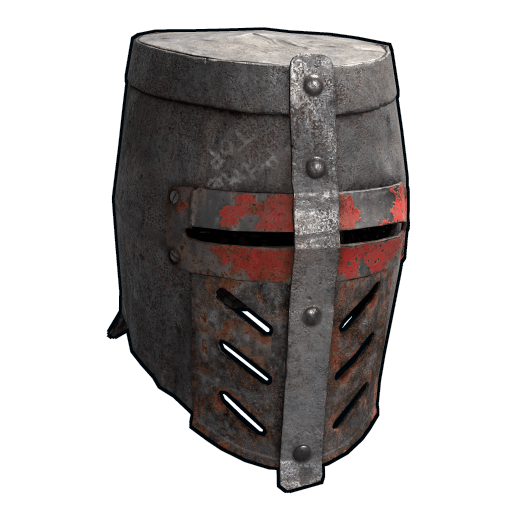 Knights armour helmet