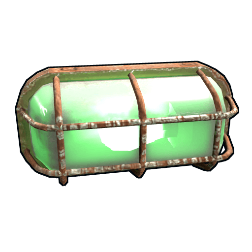 Green Industrial Wall Light