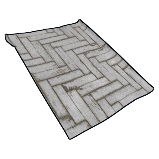 Parquet Painted Herringbone White