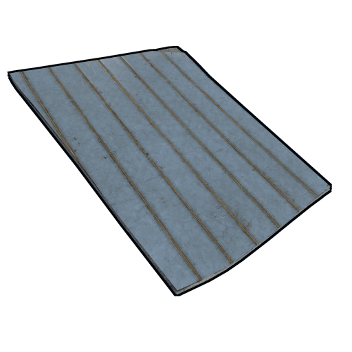 Parquet Boards Painted Blue