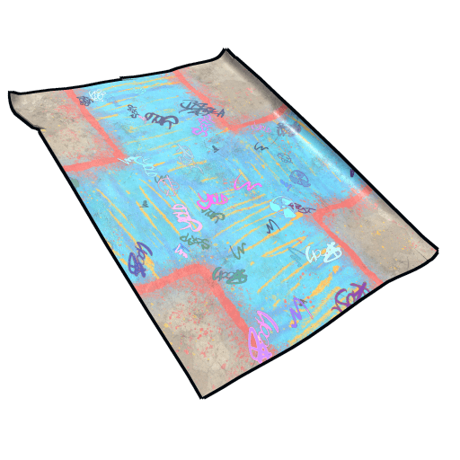 Graffiti Concrete Cross