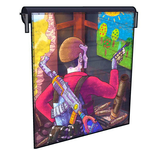 THE 13th RAID Garage Door