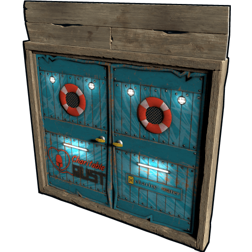 Charitable Rust 2023 Wooden Double Door