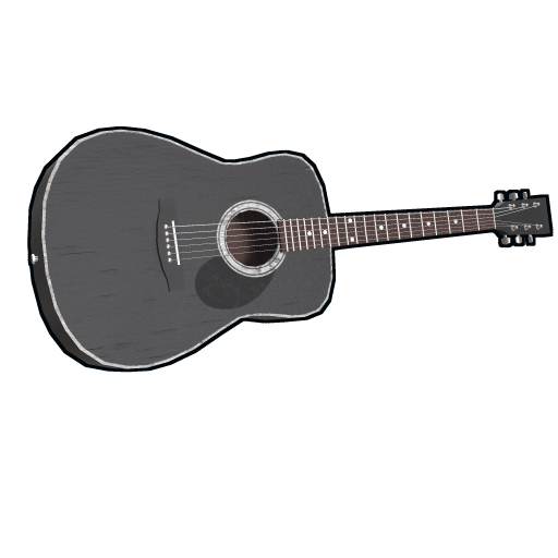 Black Acoustic Guitar