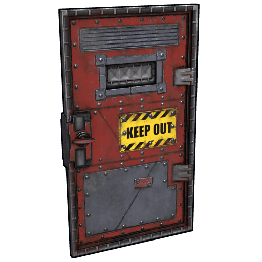 Keep Out Armored Door