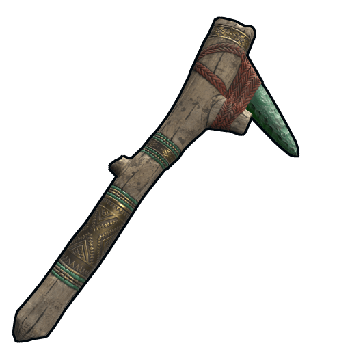 Aztec Jade Pick Axe