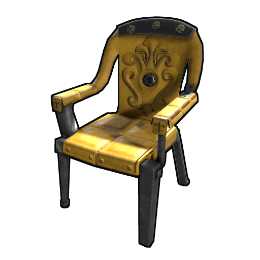 Yellow Ornate Chair