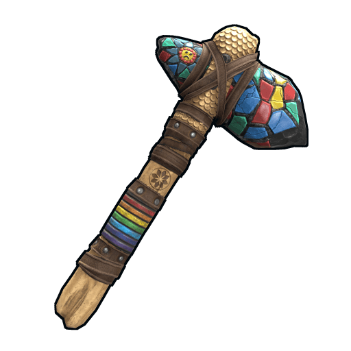 Mosaic Stone Hatchet