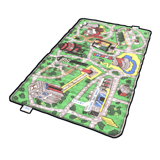 Rust Island Car Rug