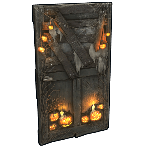 Hell-o-ween Wooden Door