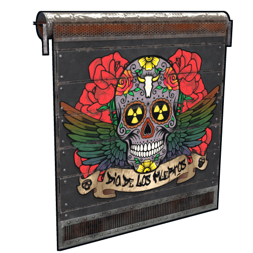 Dia De Los Muertos Garage Door