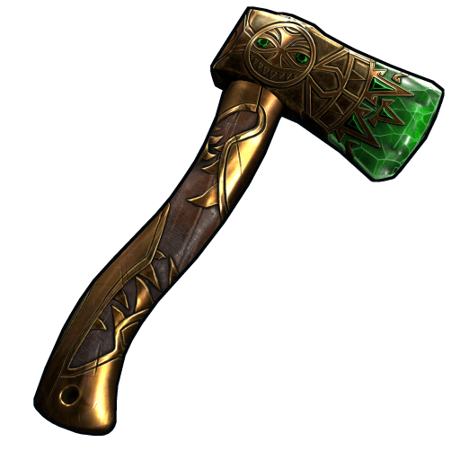 Emerald Relic Hatchet