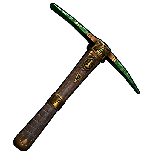 Emerald Relic Pick Axe