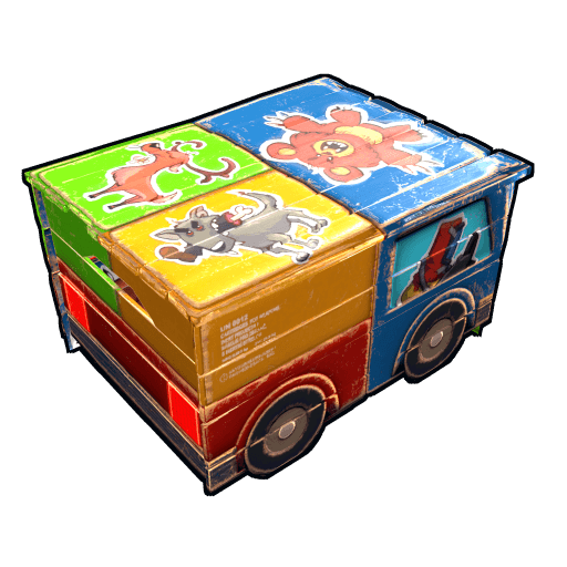 Stickered Toy Car