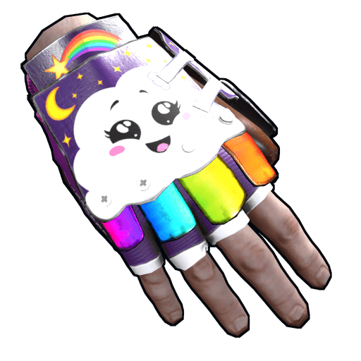 Rainbow Pony Roadsign Gloves