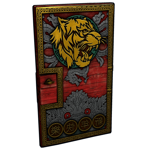 Gold Lunar Tiger Door