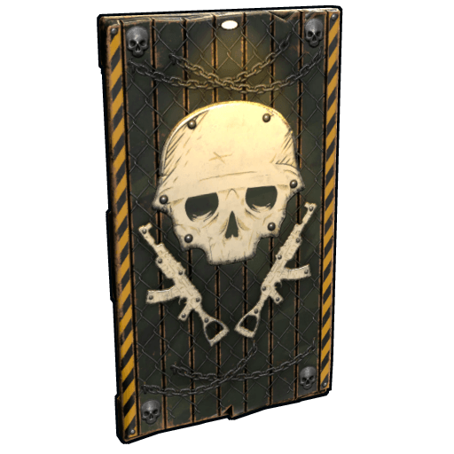 Danger Zone Wooden Door