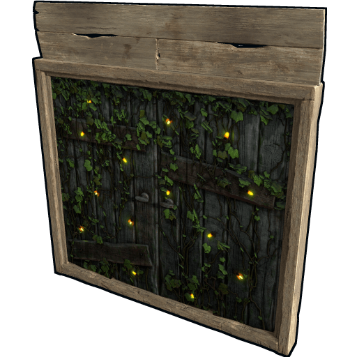 Fireflies Double Wooden Doors