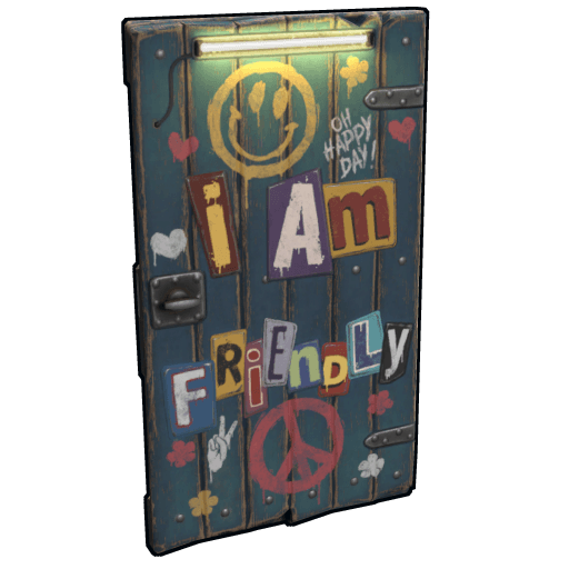 Friendly Wooden Door