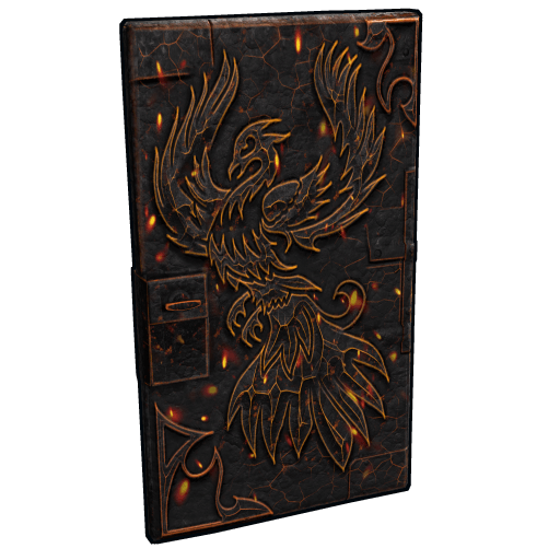Fire Phoenix Metal Door