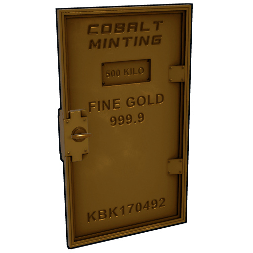 Minted Gold Armored Door