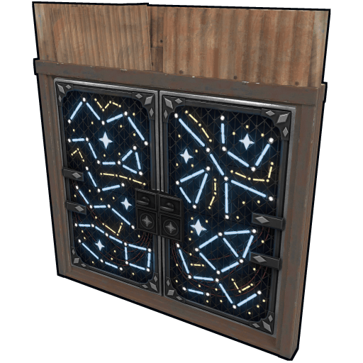 Constellations Metal Double Door