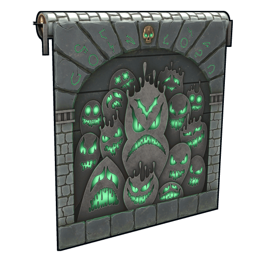 Ghostly Flame Garage Door