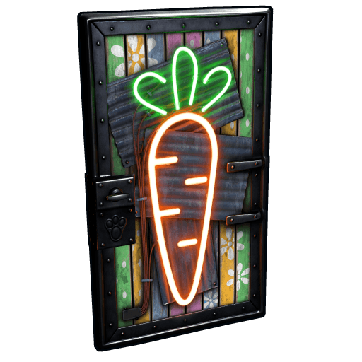 Neon Carrot Door