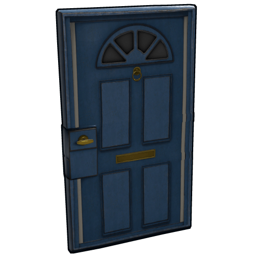 Blue Exterior Door