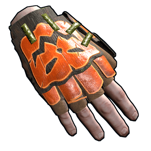 Pumpkin Roadsign Gloves