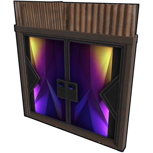 Tempered Sheet Metal Double Door