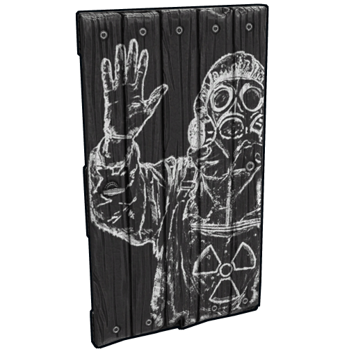 Chalk Menace Wood Door