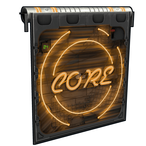 Neon Core Garage Door