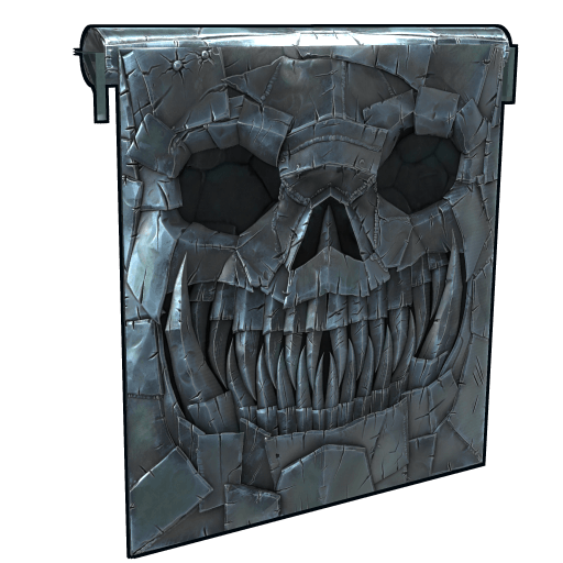Twisted Metal Garage Door