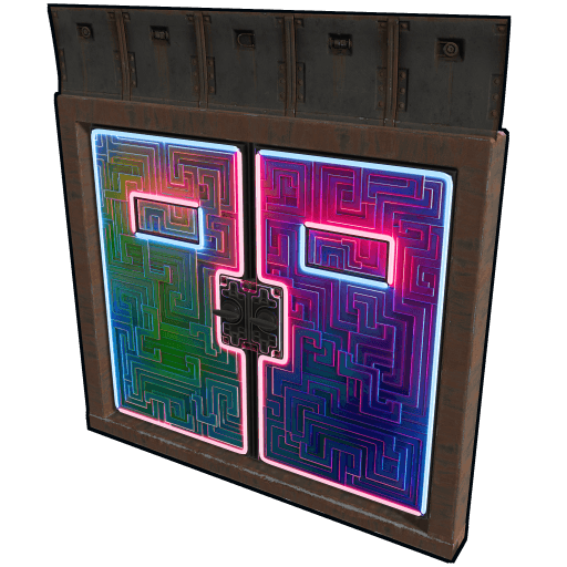 Neon Bismuth Armored Double Door