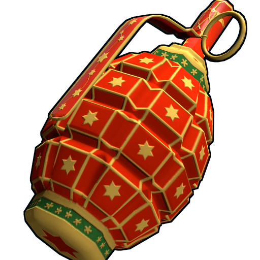Red Christmas Grenade