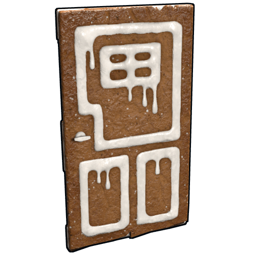 Gingerbread Wooden Door