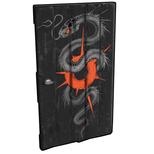 Serpent Lightkeeper Wooden Door