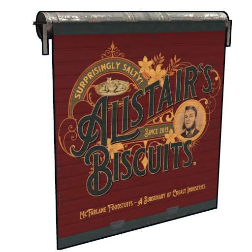 Alistair's Biscuits Garage Door