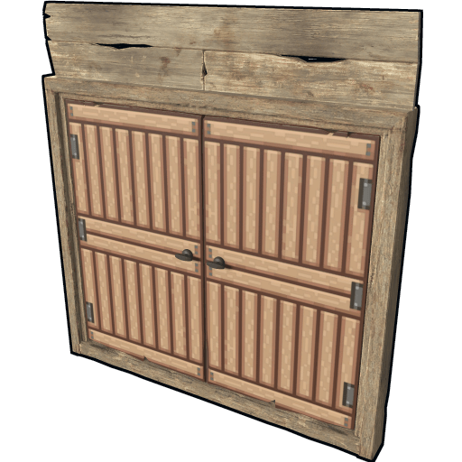 Pixel Wooden Double Door