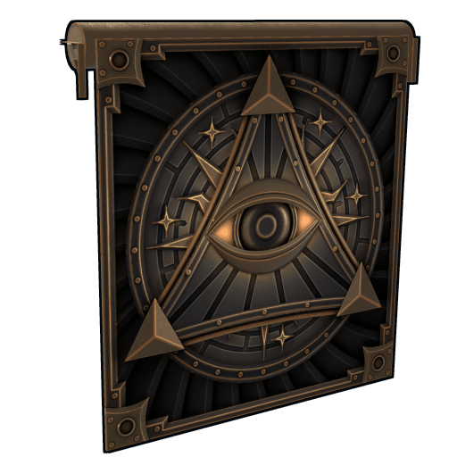 All-Seeing Eye Garage Door