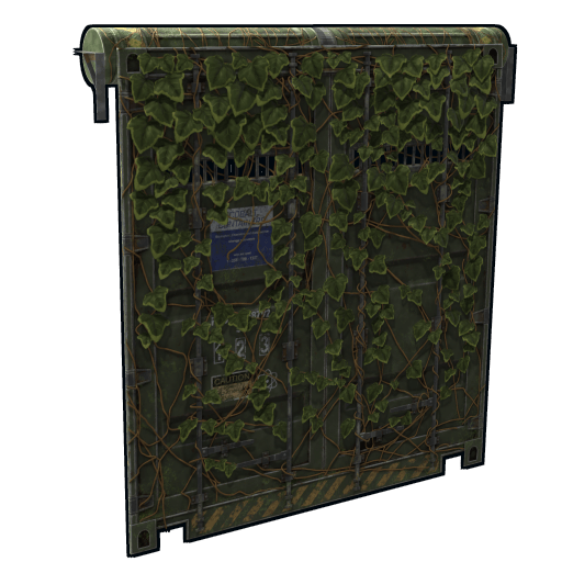 Cobalt Jungle Container Garage Door