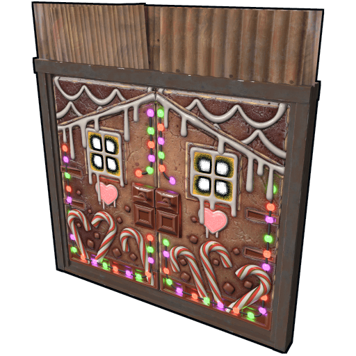 Gingerbread Metal Double Door